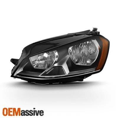 Fits 2015-2019 Volkswagen Golf Chrome Driver Side Halogen Headlights Replacement - Imagem 1 de 4