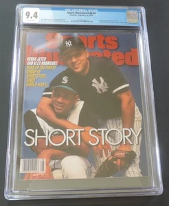 CGC 9.4 1997 SPORTS ILLUSTRATED DEREK JETER & ALEX RODRIGUEZ NEWSTAND - Picture 1 of 2