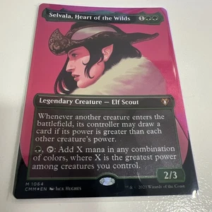 MTG Selvala, Heart of the Wilds CMM #1064 TEXTURED Foil - Picture 1 of 2
