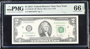 2013B* Star 2 Dollar New York PMG 66 EPQ Gem - Picture 1 of 2
