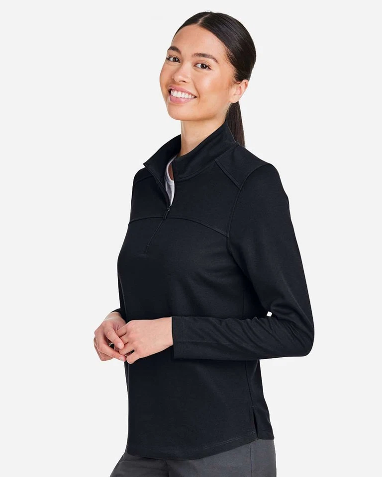 North End Women Express Performance Pique Quarter-Zip Pullover Up To 3XL NE412W - Imagem 1 de 1