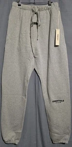 Pantaloni Essentials Fear of God da uomo 2XL farina d'avena scura larghi jogger pantaloni della tuta NUOVI - Foto 1 di 10