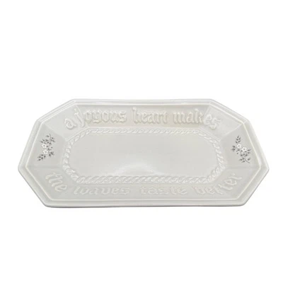 Bandeja de pan de gres Pfaltzgraff EE. UU. Plato Un corazón alegre hace los panes 528 Foto 1 de 4