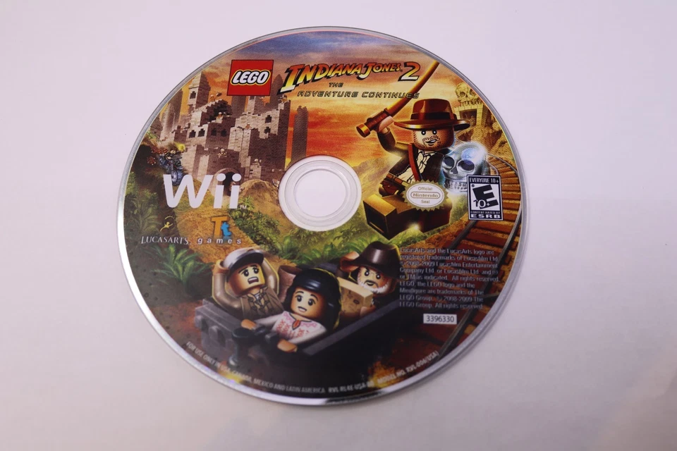 LEGO Indiana Jones 2: The Adventure Continues Nintendo Wii Disco Solo Probado Foto 1 de 1