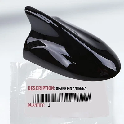 Cubierta de antena aérea estilo aleta de tiburón señal AM/FM de radio de techo para Hyundai negra Foto 1 de 4