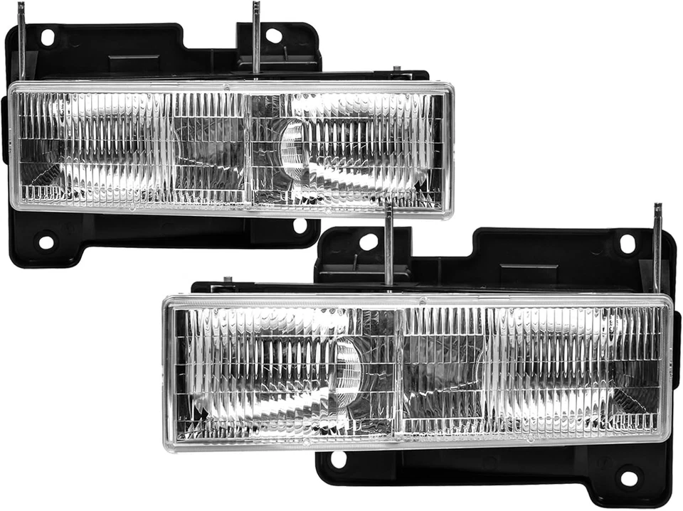 Conjunto de 2 faros compatibles con Chevy Silverado GMC C/K 1500 1988-2002 Foto 1 de 4
