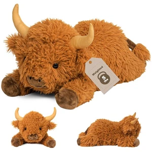 5lbs Highland Cow Weighted Stuffed Animals, 22in Giant Highland Cow Gift Plus... - Picture 1 of 7