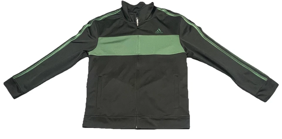 Adidas Cremallera Completa Damas Chaqueta de Pista en Negro/Verde - Talla XL Foto 1 de 4