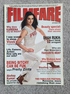 Filmfare Sep 2003 Magazine - Preity Zinta Shahrukh Khan Kareena Akshay Kumar - Image 1 of 4