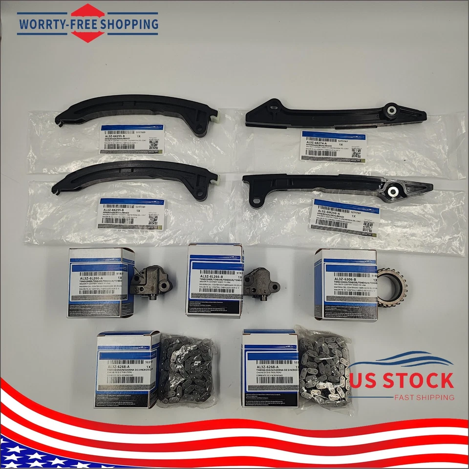 OEM for 10-15 Ford F150 F250 F350 Super Duty V8 6.2L AL3Z6268A Timing Chain Kit - Image 1 of 4