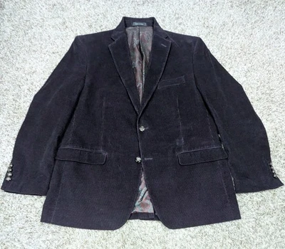 Blazer Lauren Ralph Lauren Pana Para Hombres 43R Púrpura Dos Botones Forro Paisley Foto 1 de 4