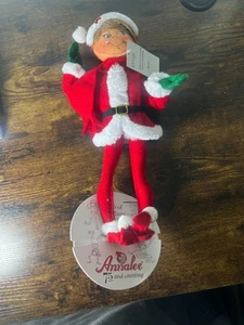 Annalee Large Christmas Elf Santa Presents Red Outfit 14" 2024 Poseable RARE - Picture 1 of 9