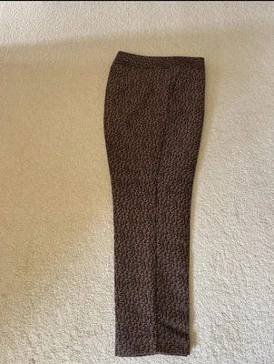 BNWT Boden Bistro 7/8 Trousers Size 10r Black Orange Green Tweed Style Pattern - Image 1 of 4