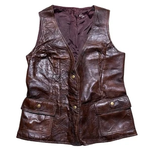 XXX Vin Diesel 2002 Screen Used Movie Prop Brown Leather Vest With COA - Picture 1 of 7