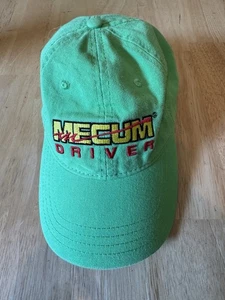 Mecum Auktionen Fahrermütze Strapback Baseball Cap Auto Enthusiast neongrün Mütze - Bild 1 von 7