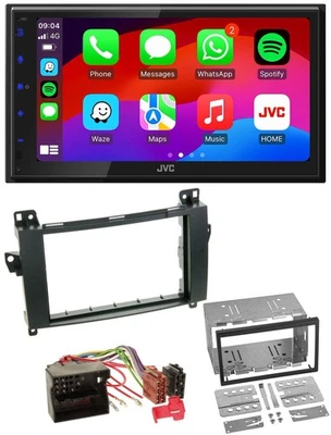 JVC Bluetooth USB MP3 2DIN DAB Autoradio für Mercedes A-Klasse W169 C169 - Bild 1 von 4