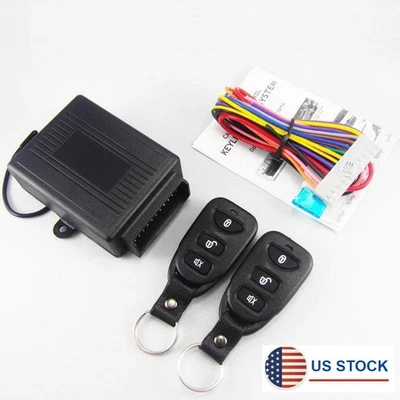 Car Universal Keyless Entry Remote Control Door Lock Security Alarm System USA - Image 1 of 4