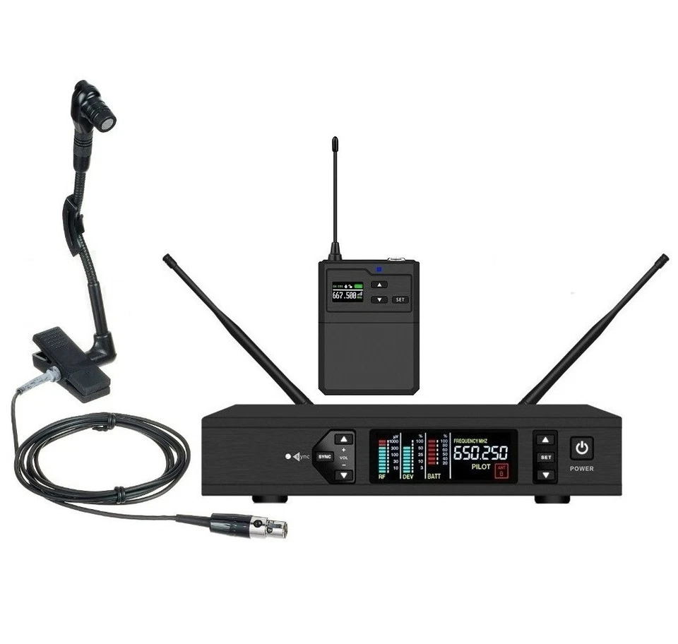 Wireless Instrument Microphone for Selmer Alto and Tenor Sax with BETA 98H/C Mic - Image 1 of 1