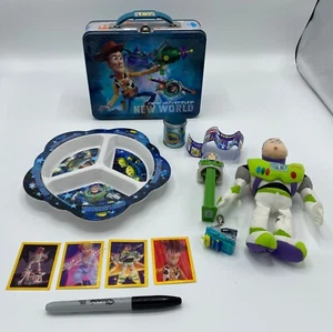 TOY STORY STAPLER, TIN & 8" PLUSH, PLATE & METAL LUNCH BOX~ship free - Picture 1 of 5