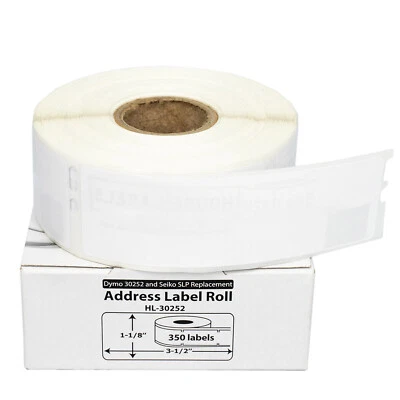 DYMO 30252 Direct Thermal Address Labels (1-1/8" x 3-1/2") - (75) Rolls of 350 - Image 1 of 4