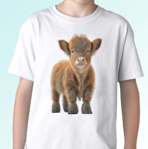 Cow t shirt tee top animal calf cattle bull gift mens womens kids baby sizes - Picture 1 of 1