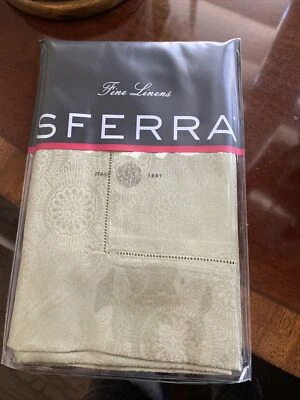 Sferra Sarto King Sham Celadon Verde Algodón Egipcio Satén Jacquard Nuevo Foto 1 de 4