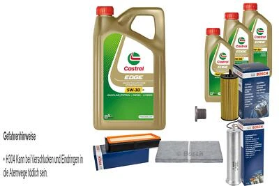 BOSCH Inspektionspaket 8 L Castrol 5W-30 M für BMW 5er Touring M550d xDrive - Bild 1 von 4