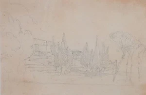 c1900 ORIGINAL ARTWORK DRAWING SKETCH - UNSIGNED - Picture 1 of 2