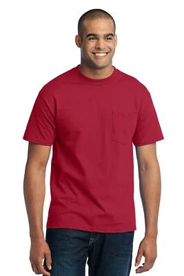 Port & Company PC55PT Mens Big & Tall Short Sleeve Core Blend Pocket T-Shirt - Image 1 of 3