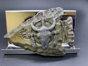 Fibbia Cintura Siskiyou Vintage 3D Cavalli Peltro 1988 USA - Foto 1 di 7