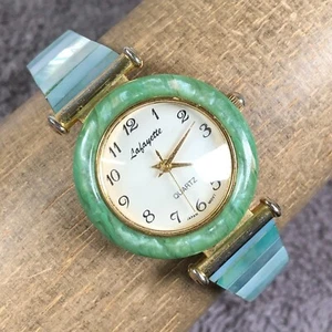 Lafayette Women Prism Crystal Jade Bezel Expansion 28mm Quartz Watch 6 1/4" - Picture 1 of 13