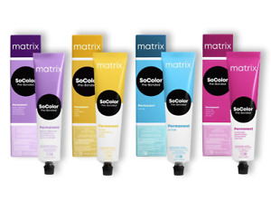 Matrix SoColor Permanent Hair Color "Pre-Bonded" & "Extra Coverage" 3oz Tubes