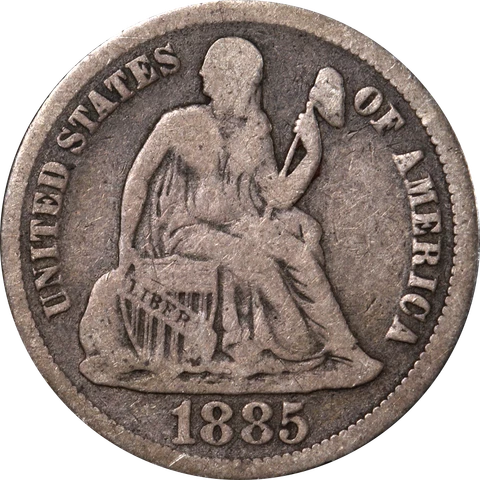 1885-P Seated Liberty Dime Great Deals From The Executive Coin Company Cover