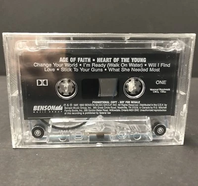 Age of Faith Cassette Heart of the Young 1992 Benson RARE OOP PROMO SEALED! - Image 1 of 3