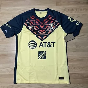 Nike Men Club America 21-22 Stadium Home Yellow Jersey CV7887-706 Size M NWT - Picture 1 of 10