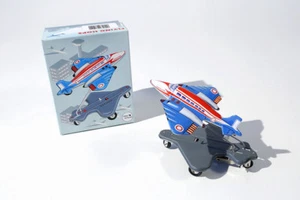 Blechspielzeug / Flugzeug Flying Hops mit Federwerk. - Bild 1 von 3