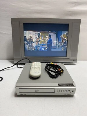 DVD/CD Player W/Remote & A/V Cables Philco PVD 1000 Tested & Working Great - Image 1 of 4