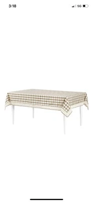 Mantel a cuadros Achim Buffalo - Taupe - 60 pulgadas x 120 pulgadas Foto 1 de 2