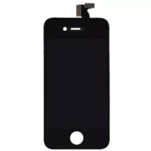 Conjunto de marco digitalizador LCD para Apple iPhone 4 CDMA negro vidrio frontal superior táctil - Imagen 1 de 2