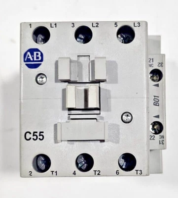 ALLEN-BRADLEY 100-C55E 00 SER B CONTACTOR 85AMP 40HP 24VDC - Image 1 of 4