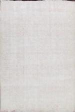 Antique Muted Hand-Made Tebriz Evenly Low Pile Distressed Large Area Rug 10'x13'