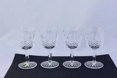 SET OF 4 WATERFORD CRYSTAL BUNCLODY 4-1/4” PORT WINE GLASSES - MINT - Image 1 of 4