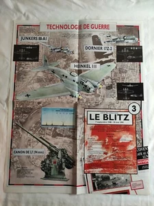 N5 Affiche carte des opérations Le Blitz 7 septembre 1940 10 mai 1941 ,junkers - Foto 1 di 2