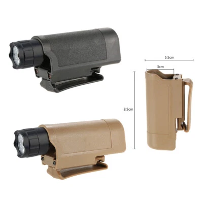 Tactical Flashlight Pouch Torch Holder Quick Release Belt Clip Camping Holster - Image 1 of 4