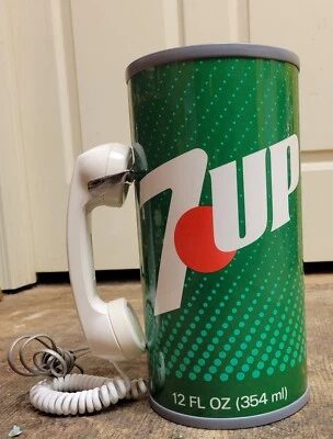 Vintage 7 UP  Telephone SODA CAN 12 3/4” - Image 1 of 4