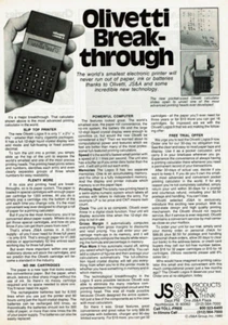1980 Vintage Print Ad JS&A Olivetti Break-Through Calculator Logos 9 smallest - Picture 1 of 2