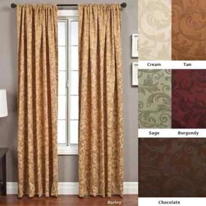 84- Softline Livingston Rod Pocket inch Curtain Panel 55 x 84 Sage - Picture 1 of 1