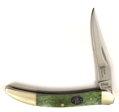 Steel Warrior Toothpick Knife Smooth Green Bone 10530-P - Image 1 of 4