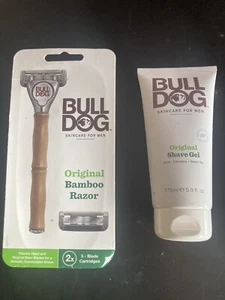 Bulldog Skincare for Men-Original Bamboo Razor And Shave Gel Combo - Picture 1 of 5