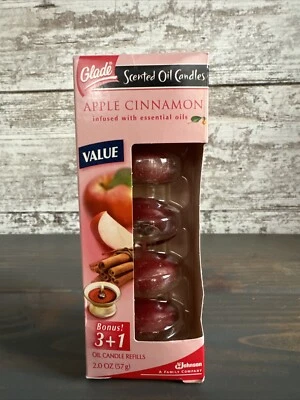 Recargas de velas de aceite perfumado con canela Glade Apple 3 paquete nuevo sellado Foto 1 de 4